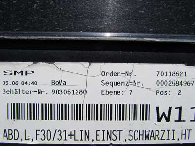 BMW Side Skirt Rocker Panel, Left 51777312751 F30 320i 328i 330i 335i 340i Sedan9